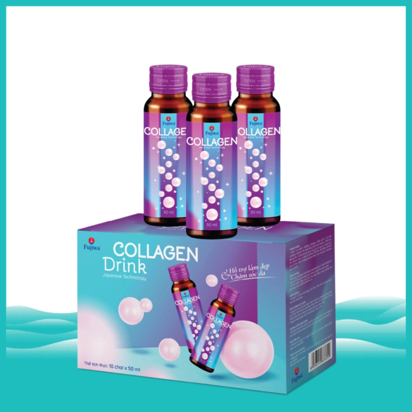 Nước Uống Đẹp Da Fujiwa Collagen - Hộp 10 Chai