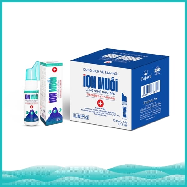 Dung Dịch Vệ Sinh Mũi I-ON Muối - Hộp 12 Chai